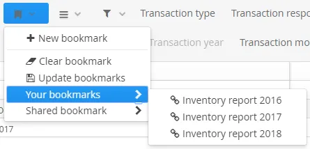 Bookmarks from the report