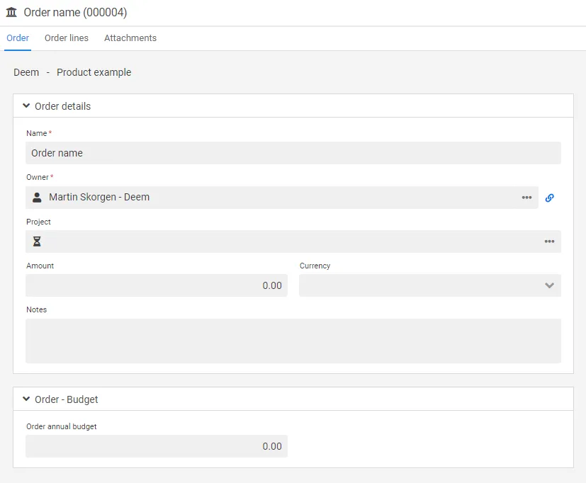 New form in CLM part