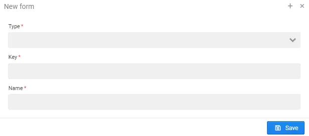 Available CLM parts where you can use forms