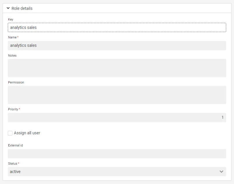 Analytics sales role